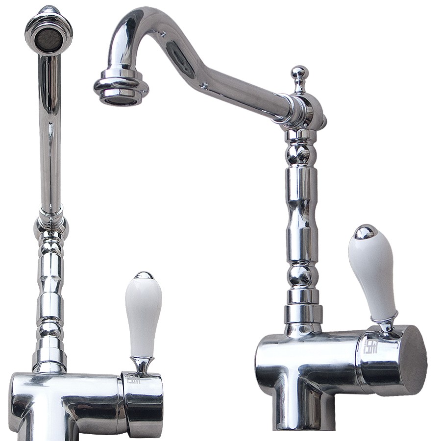 Rubinetto Miscelatore Lavabo Classico in Ottone Artigianale