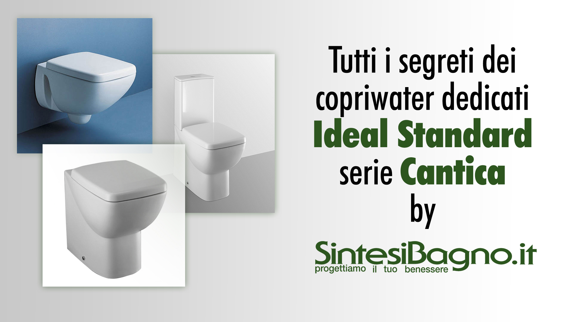 Copriwater DEDICATO Ideal Standard modello Cantica | La versione più conveniente in termini di prezzo e qualità