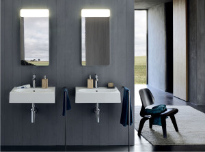 Pozzi Ginori Lavabi 60 con bacino ovale CLOSER e specchi FAST 40X80 Pozzi Ginori Lavabi 60 con bacino ovale CLOSER e specchi FAST 40X80