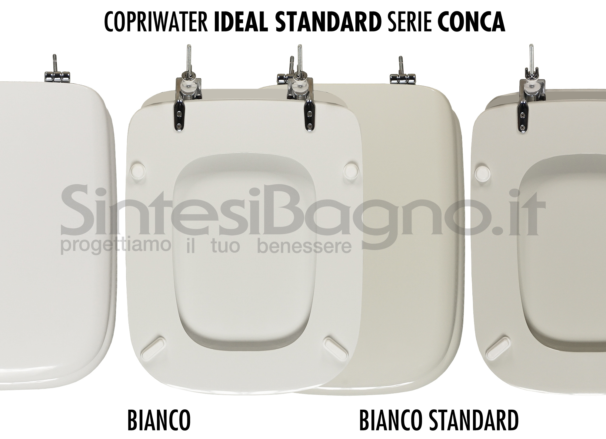 Inbagno Ideal Standard specifico per Serie Conca Sedile Copriwc in Termoindurente Bianco 