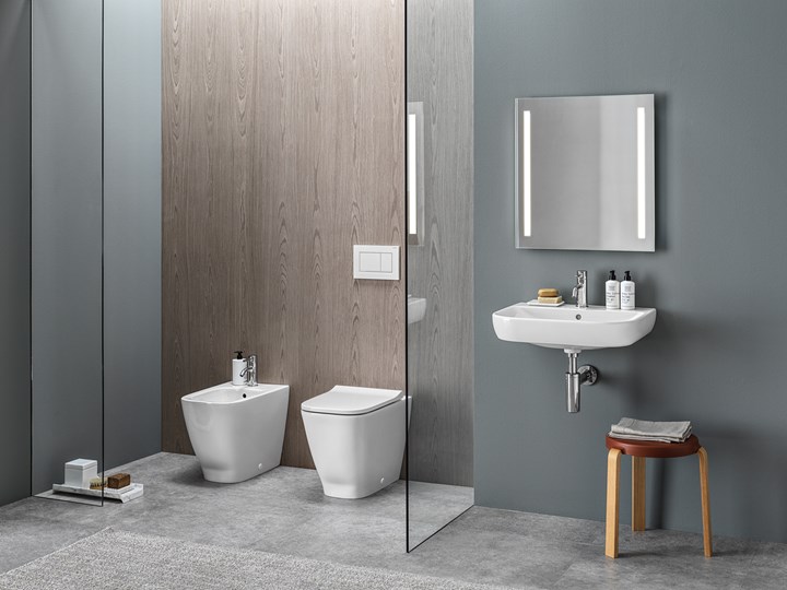 Geberit Smyle. Collezione completa e modulare di lavabi, sanitari, mobili e complementi d'arredo