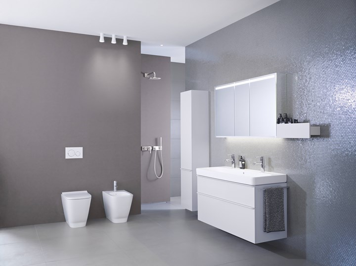 Geberit Smyle. Collezione completa e modulare di lavabi, sanitari, mobili e complementi d'arredo